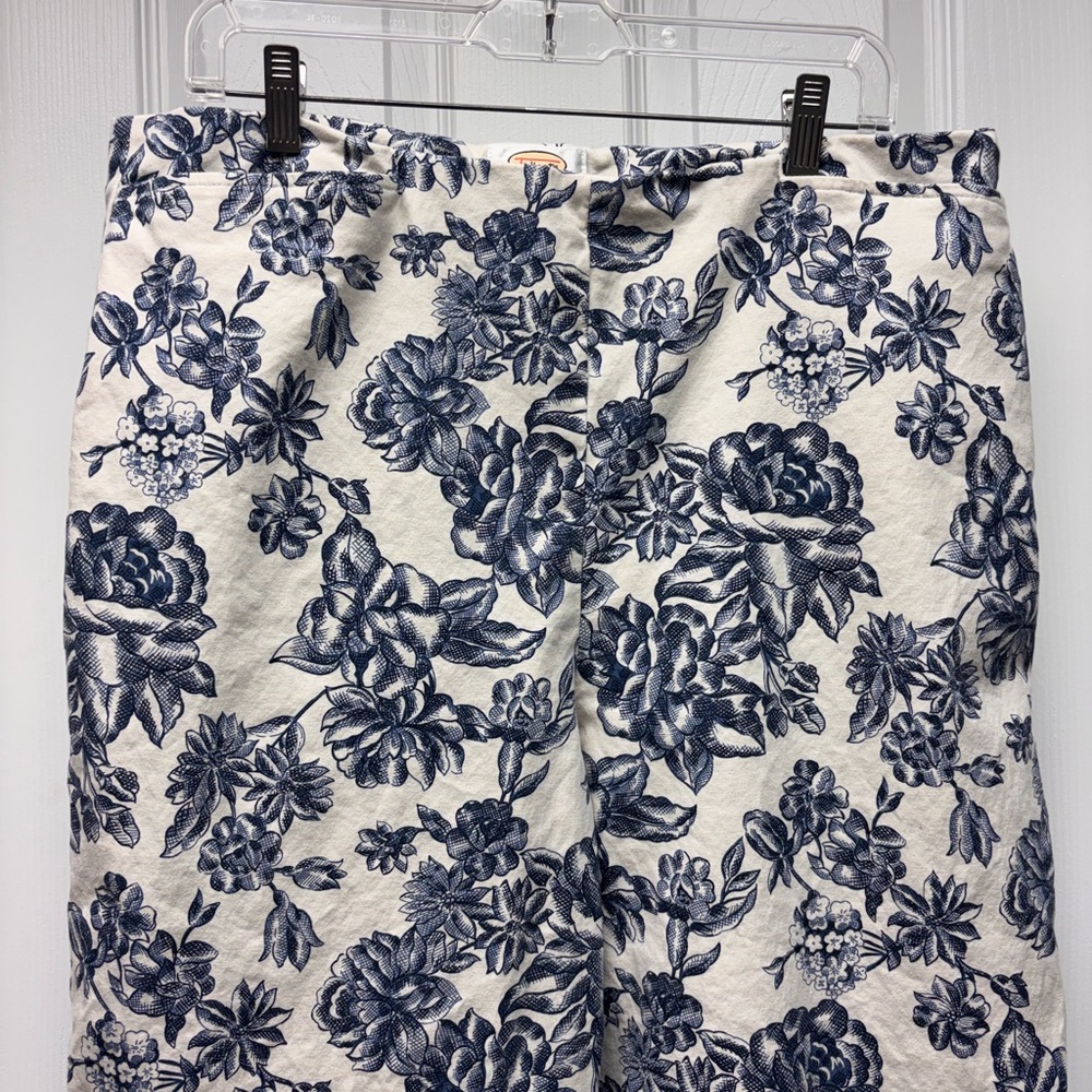 Talbots Floral Stretch Ankle Pants – Size 18 - Picture 2 of 8